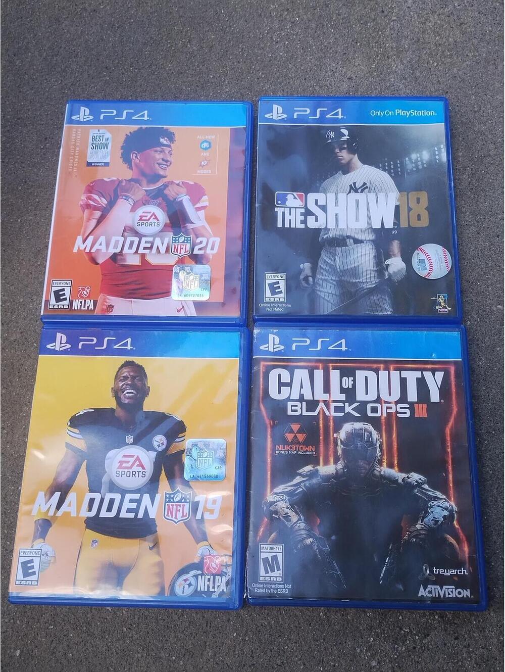 Ps4 video game lot of 4